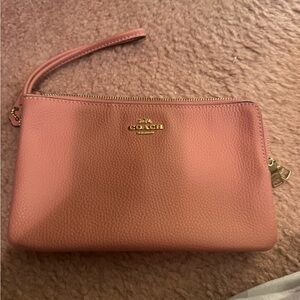 Coach Coral Wristlet Clutch